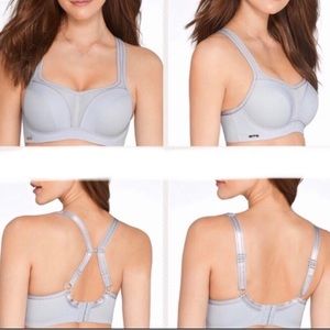 Chantelle Sports High Impact Grey Adjustable Straps Bra 32